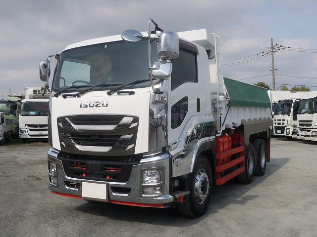 [Vehicle for lease rental only] 2018 Isuzu Giga Large Dump Truck, 5100 Body, 380 HP ★Easy-to-Use Pack Installed!★