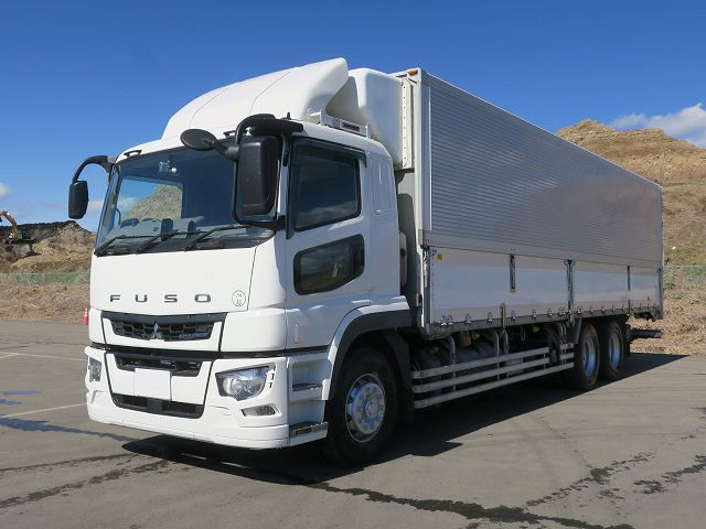 [Vehicle for lease rental only] 2019 Mitsubishi Fuso Super Great, large refrigerated wing, high-floor 3-axle storage, PG, -35-degree angle setting, Keystone sub-engine, manufactured by Mitsubishi Heavy Industries. ★Rakunori Pack installed!★  