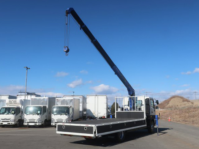 中古トラック 日野クレーン付平ボディ ＃6