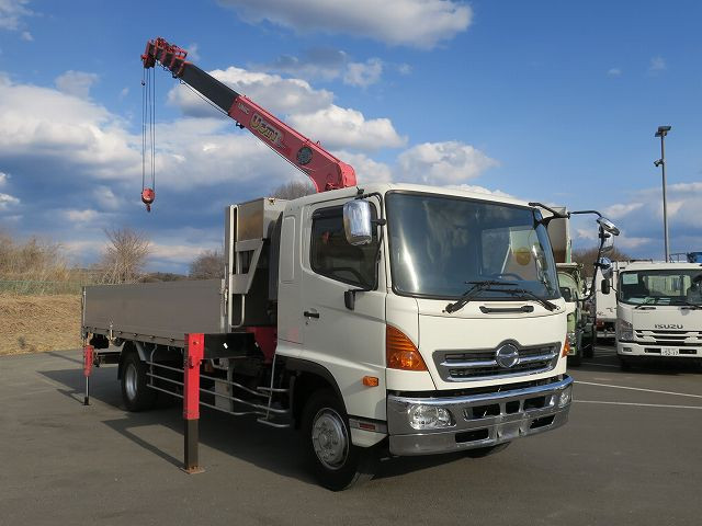 中古トラック 日野 レンジャー 増トンクレーン付平ボディ