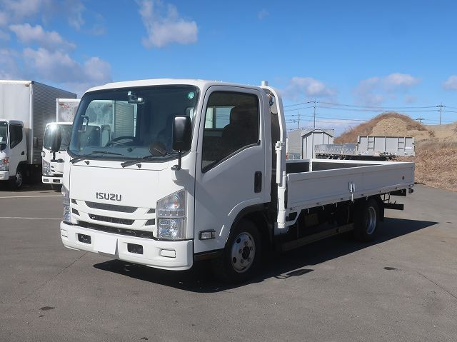[Vehicle for lease rental only] 2018 Isuzu Elf compact flatbed, wide and long, 436cm long. Vehicle inspection valid until January 2017. Finished with the Easy Travel Package!