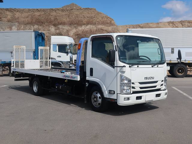 中古トラック いすゞ エルフ 小型セーフティーローダー