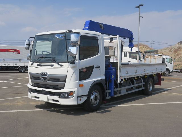 中古トラック 日野 レンジャー クレーン付平ボディ