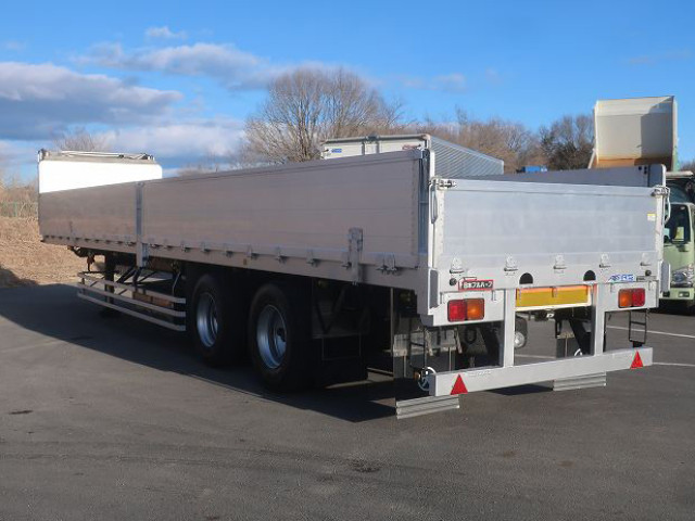 中古トレーラー 日本フルハーフ 3軸 アルミブロック平トレーラー