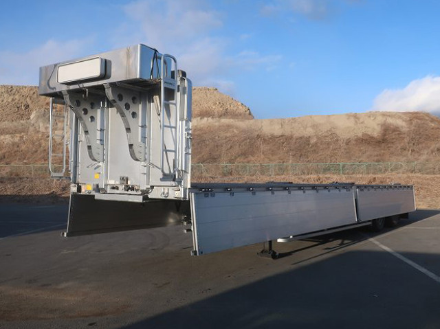 中古トラック 日本フルハーフアルミブロック平トレーラー ＃5