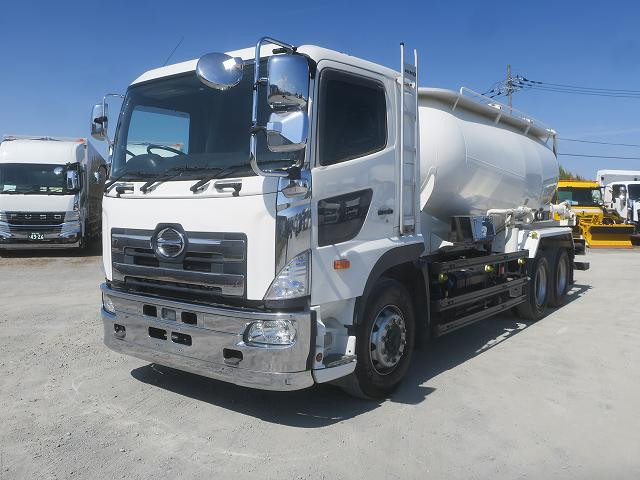 2018 Hino Profia 22-ton Powder and Granular Material Transport Truck, Kyokuto Jet Pack, High Floor 3-Axle, Drum Capacity 11.8 m³ ★Actual mileage on odometer: 370,000 km★