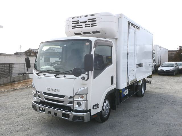 [Vehicle for lease rental only] 2022 Isuzu Elf 2-ton refrigerated van, standard long, storage PG, Topre -30-degree setting, left-side sliding door, two-tier lashing rails. ★Raku-Nori Pack installed!★