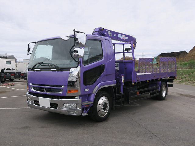 中古トラック 三菱ふそうクレーン付セーフティーローダー