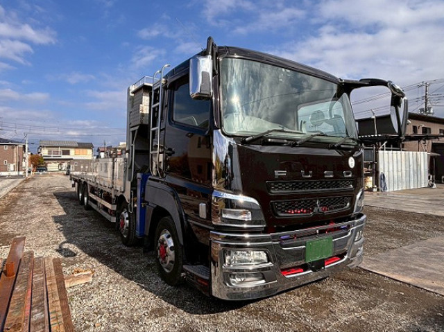 中古トラック 三菱ふそう スーパーグレート 大型クレーン付き平ボディ