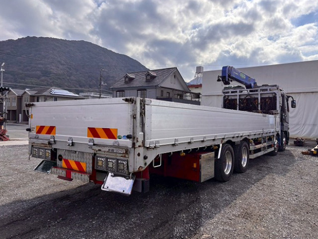 中古トラック 三菱ふそう スーパーグレート 大型クレーン付き平ボディ