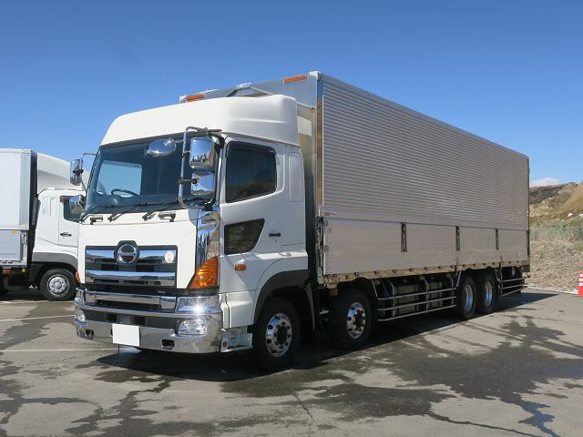 【リース専用車両】平成29年式 日野プロフィア 冷凍ウィング 4軸低床 サーモキング製-29度設定 サブエンジン キーストン スタンバイ アルミホイール ★あんしん車検パック施工済み！★