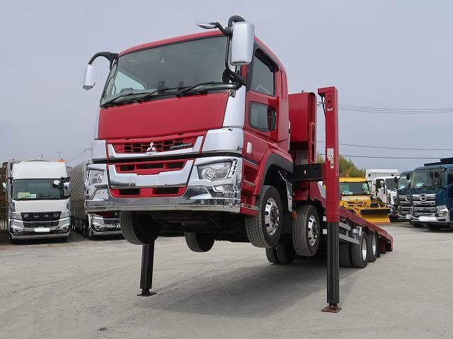中古トラック 三菱ふそうクレーン付セルフローダー