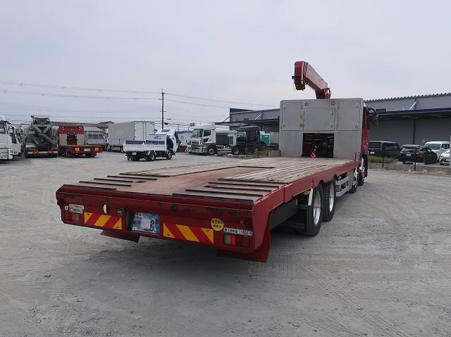 中古トラック 三菱ふそう スーパーグレート 大型クレーン付セルフローダー