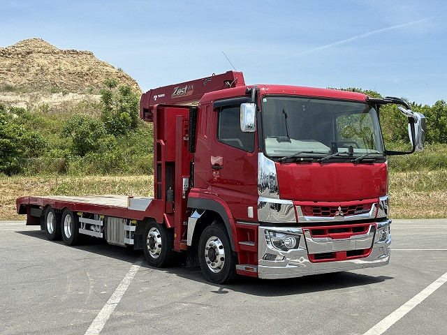 中古トラック 三菱ふそうクレーン付セルフローダー ＃4