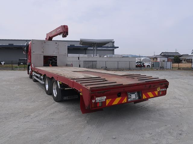 中古トラック 三菱ふそう スーパーグレート 大型クレーン付セルフローダー