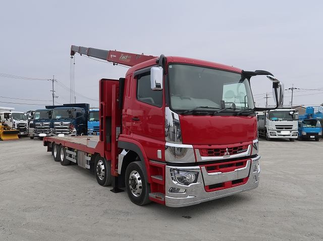 中古トラック 三菱ふそう スーパーグレート 大型クレーン付セルフローダー