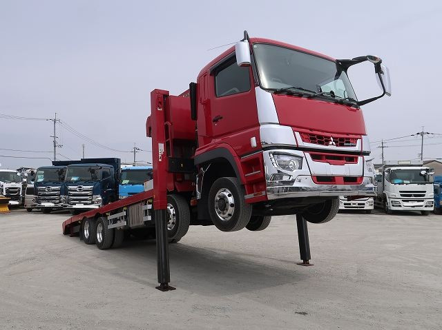 中古トラック 三菱ふそう スーパーグレート 大型クレーン付セルフローダー