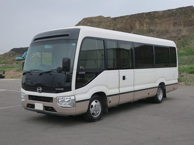 2017 Hino Liesse II Microbus, 29-seater, 7 rows of upholstered seats, reclining seats, automatic doors. ★Approximate mileage: 140,000 km / Vehicle inspection valid until September 2026! ★