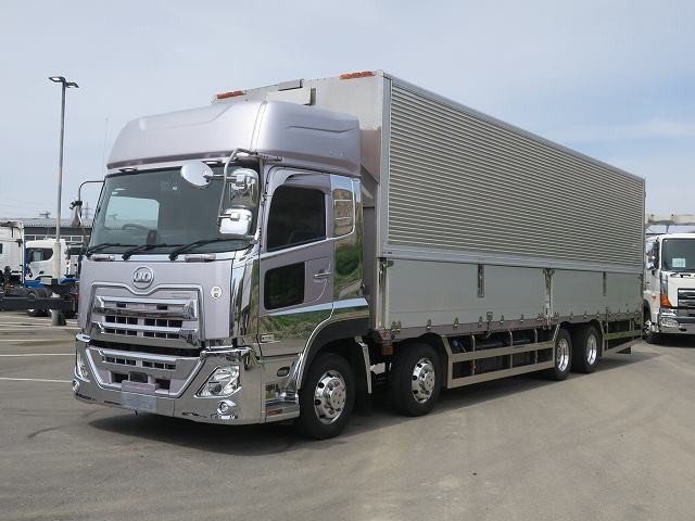 2020 UD Trucks Quon Aluminum Wing 4-Axle Low-Floor High-Roof Aluminum Wheels Snow-Melt Specification 390 HP ★Actual mileage approx. 500,000 km!★