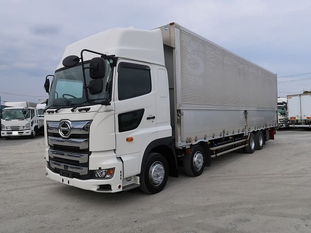 [Lease/Rental Only Vehicle] 2018 Hino Profia Aluminum Wing 4-Axle Low Floor High Roof Snow Melting Specification ★Equipped with Easy-Drive Package!★
