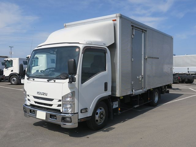 【リースレンタル専用車両】令和2年式 いすゞ エルフ 2tアルミバン ワイドロング 荷台高215cm 左スライド扉 全低床 ラッシングレール2段 150馬力 【準中型免許対応 ※5t限定を除く】