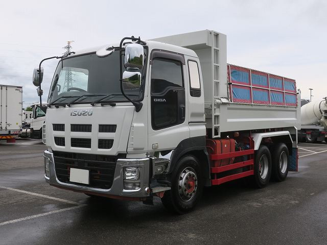 [Lease/Rental Only Vehicle] 2016 Isuzu Giga Large Dump Truck, Kyokuto 5100 Body, 219cm Width, 2 Differentials, 400 HP ★Includes 安心車検パック (Peace of Mind Vehicle Inspection Package)!★