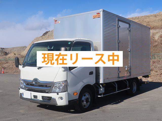 [Lease Rental Only] 2022 Hino Dutro 3-ton Aluminum Van, Wide/Long, 208cm Interior Height, PG Storage, Left-Side Door, Two-Tier Lashing Rails, 150 HP. ★Safety Inspection Package Installed! / New Mixed Tires Installed★
