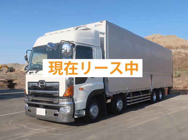 [Vehicle for lease rental only] 2017 Hino Profia, large aluminum wing, 4-axle low floor, high roof, snow melting specification, 380 horsepower, retarder, aluminum wheels. ★Raku-Nori Pack installed!★