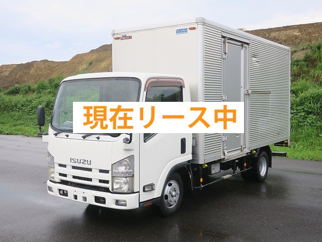 [Vehicles for lease only] 2012 Isuzu Elf 2t aluminum van, standard long, cargo bed height 216cm, left sliding door, full low floor, 2-stage lashing rails [Semi-medium-sized (5t only) license compatible *Old standard license OK]