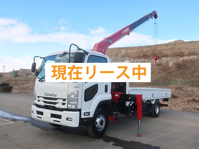中古トラック いすゞ フォワード 中型クレーン付平ボディ