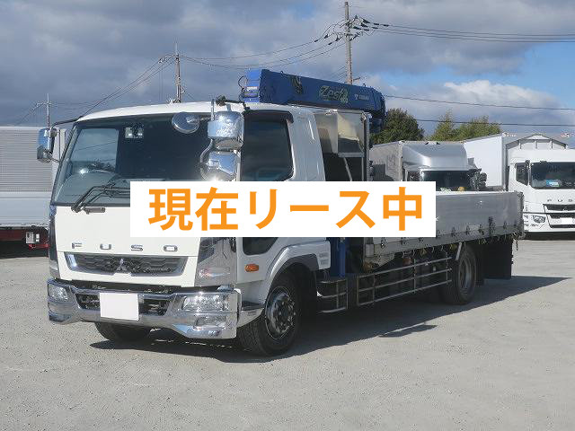 中古トラック 三菱ふそう ファイター 増トンクレーン付平ボディアルミブロック