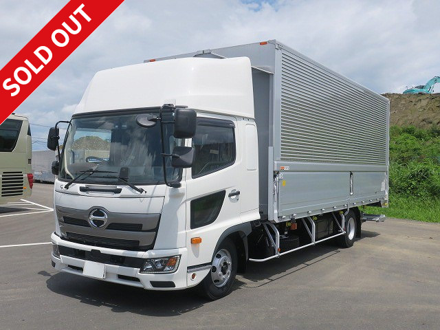 Reiwa 4 model Hino Ranger, medium-sized aluminum wing, 6200 wide, retractable PG, rear wheel air suspension, high roof, 240 horsepower 