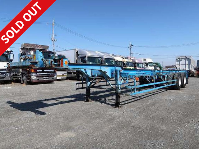 1996 model, Nippon Fruehauf, 2-axle, 40FT, marine container chassis, maximum load 24t 