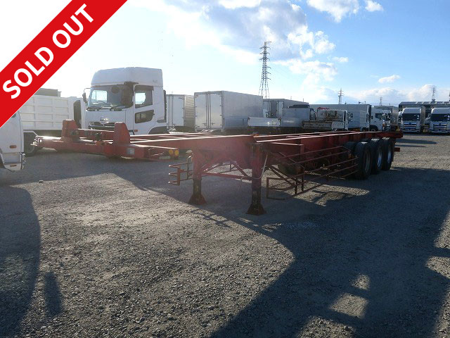 2009 Wing 40FT marine container chassis 3 axles Maximum load 30.48t Lift axle Air suspension
