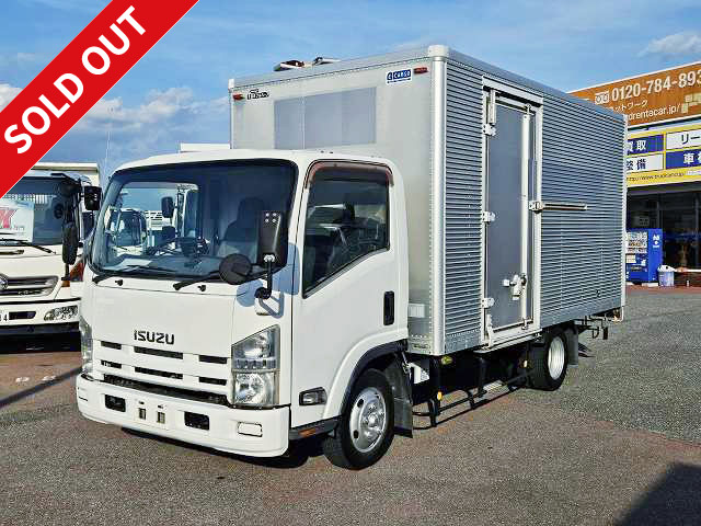 2011 Isuzu Elf 2t aluminum van, wide long, left sliding door, low floor [medium-sized license required *excluding 5t limited]