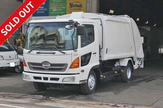 2009 Hino Ranger Medium-sized Compactor Truck Fuji Mighty Press Type Capacity 8.6m3 With Rear View Camera and ETC