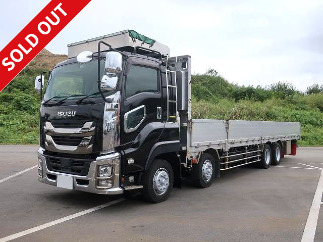 2019 Isuzu Giga Large Flatbed Aluminum Block 9500 Body 4-Axle Low-Floor Retarder 380 HP ★Approximately 640,000 km on the odometer / Vehicle inspection valid until August 2018★