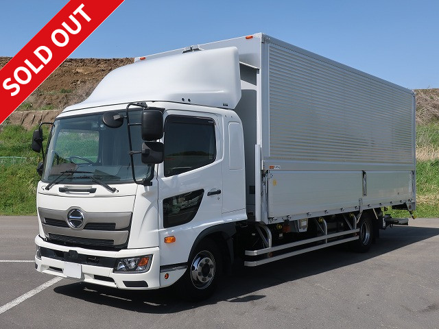 Reiwa 2 model Hino Ranger, medium-sized aluminum wing, 6200 wide, retractable PG, rear air suspension, 240 horsepower, *Actual mileage on meter: approx. 130,000 km/Vehicle inspection valid until January 2026*