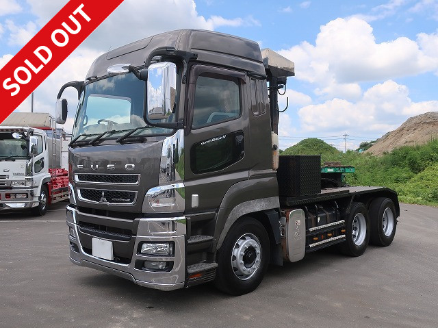 2017 Mitsubishi Fuso Super Great Tractor Head, 5th Wheel Load Capacity 18t, 2 Differentials, 520 HP, High Roof, Approximately 560,000 km on the odometer, Inspection valid until September 2015.  