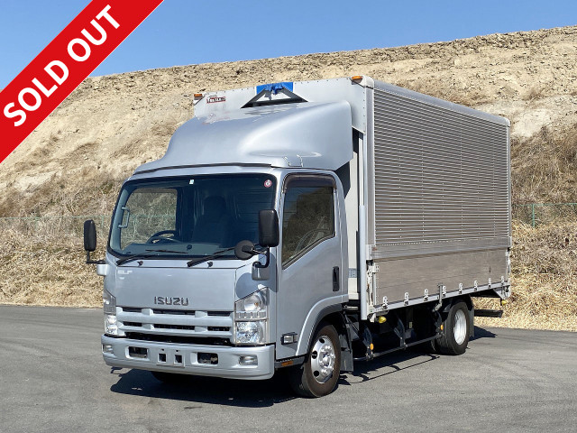 2014 Isuzu Elf 3t aluminum wing wide long interior height 223cm full low floor 150hp [medium-sized license compatible *excluding 5t limited]