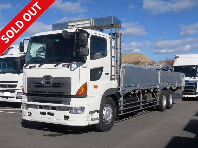 2013 Hino Profia Large flatbed aluminum block 5-way opening 9600 body High-floor 3-axle 