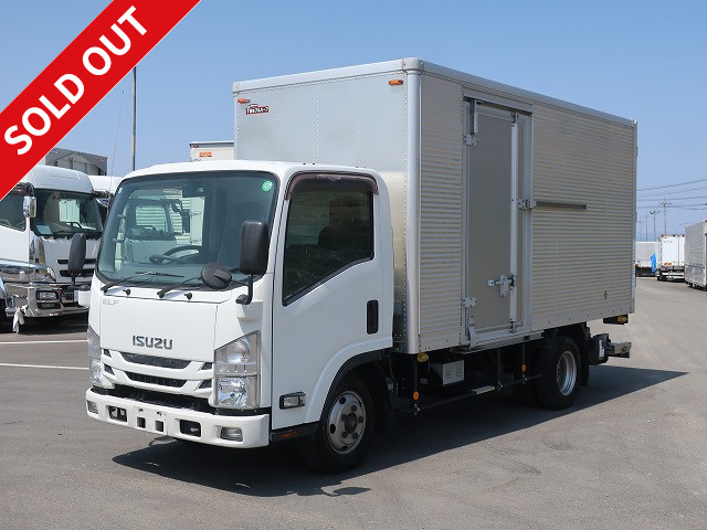 2018 Isuzu Elf 2t aluminum van, standard long, storage PG, left sliding door, 2-stage lashing rail, 150 horsepower, 150,000km on meter, [Semi-medium-sized license compatible *Excluding 5t limited]
