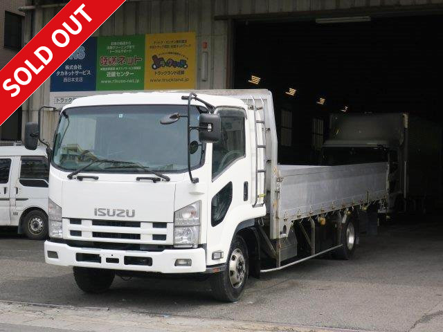 2010 Isuzu Forward, medium-sized flat body, aluminum block, 6200 standard, 3-way opening, with rear-view camera, automatic shifting