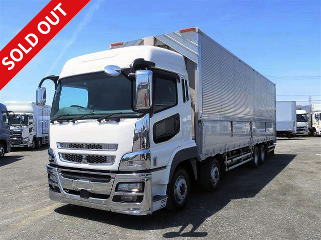 2011 Mitsubishi Fuso Super Great, large aluminum wing, 4-axle low floor, rear air suspension, high roof 
