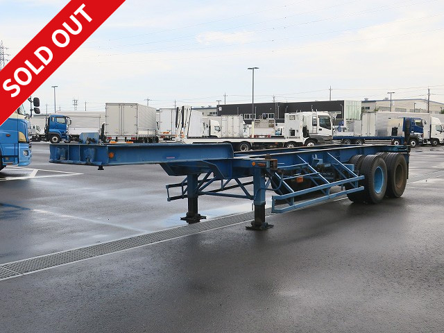 1979 model, Nippon Fruehauf, 2-axle, 20-foot marine container chassis, loading capacity approx. 20.3 tonnes