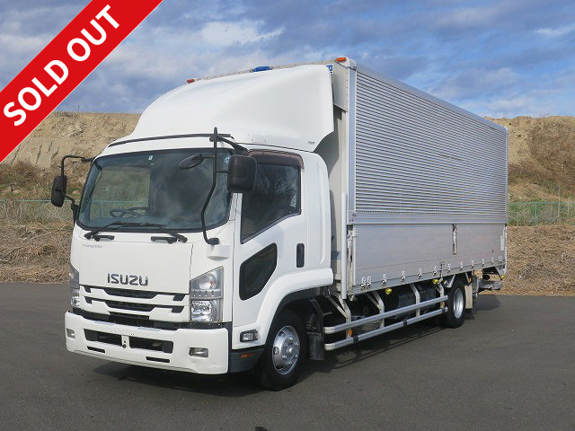 2016 Isuzu Forward, medium-sized aluminum wing, 6200 standard, retractable PG, rear air suspension, 240 horsepower