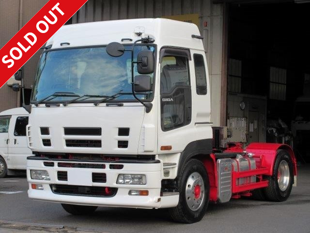 2008 model Isuzu Giga high roof tractor head 5th wheel load 11.5 tons air suspension aluminum wheels