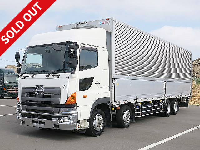 2012 Hino Profia Large aluminum wing 4-axle low floor Rear air suspension High roof Retarder *Actual mileage on meter: approx. 498,000 km! *