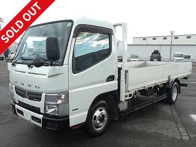 2013 Mitsubishi Fuso Canter 2t flat body aluminum block 3-way opening standard long full low floor ETC back-eye camera [Semi-medium size (5t limited) license compatible *Old regular license OK]