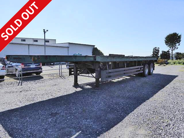 1979 model Nippon Fruehauf 2-axle 12m cutting board semi-trailer, load capacity 29 tons